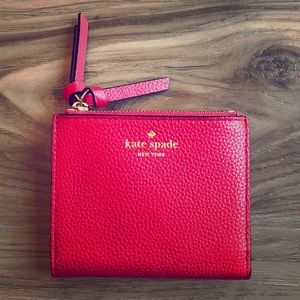 Kate Spade Fold Over Wallet ~ Red